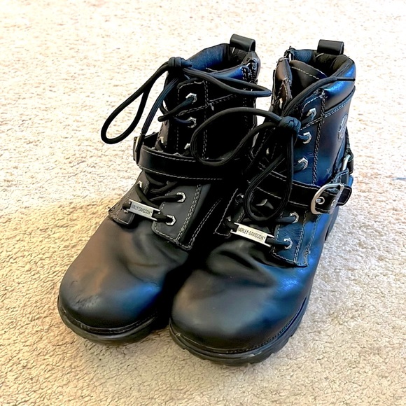 Womens Harley Davidson Tegan Boots Size 8 - Picture 2 of 9